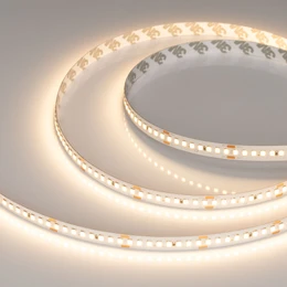 Фото #1 товара Светодиодная лента RT-A192-10mm 24V Warm3000 (17.6 W/m, IP20, 2835, 5m) (Arlight, высок.эфф.150 лм/Вт)