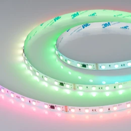 Фото #1 товара Светодиодная лента DMX-B60-10mm 24V RGB-PX6 (14 W/m, IP20, 5m) (Arlight, -)