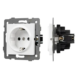 Фото #1 товара Механизм электрической розетки SCT-MEU1-PL-WH-V (250V, 16A) (Arlight, -)