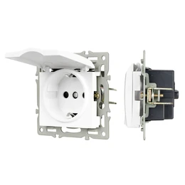Фото #1 товара Механизм розетки влагозащищённый SCT-MCP-PL-WH (250V, 16A) (Arlight, -)