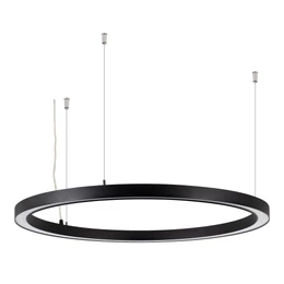 Фото #1 товара Светильник SP-CIRCLE-HANG-O3535-D1200-68W Warm3000 (RAL9005, 120 deg, 230V) IP40 LED (Arlight, Алюминий)