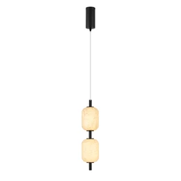 Фото #1 товара Светильник SP-CARAMELA-HANG-R120-7W Warm2700 (BK, 300 deg, 230V) (Arlight, IP20 Натуральный шелк, 3 года)