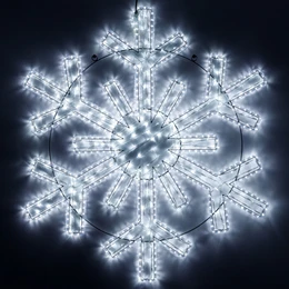 Фото #1 товара Фигура светодиодная ARD-SNOWFLAKE-M11-1250x1200-604LED White (230V, 36.5W) (Ardecoled, IP65, 1 год)