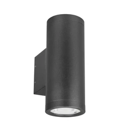Фото #1 товара Светильник LGD-RAY-WALL-TWIN-R65-2x9W Warm3000 (GR, 23 deg, 230V) (Arlight, IP65 Металл, 3 года)