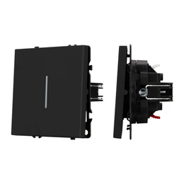 Фото #1 товара Механизм звонкового выключателя LED SWT-NOBE-MKR1-SFPL-L-BK (230V, 10A) (Arlight, Черный оникс)