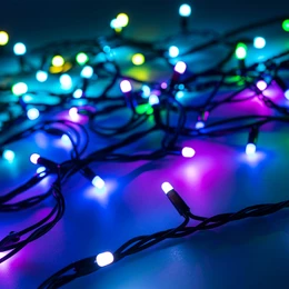 Фото #1 товара Светодиодная гирлянда ARD-STRING-PRO-10000-BLACK-95LED-MILK-LIVE RGBW-DMX (24V, 10W) (Ardecoled, IP65, 2 года)