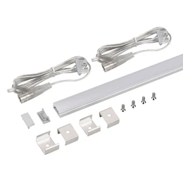 Фото #1 товара Набор для светодиодной подсветки ARL-KIT-SLIM-FC 24V Day4000 (14 W/m, IP20, 2m) (Arlight, Алюминий+пластик)