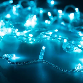 Фото #1 товара Светодиодная гирлянда ARD-STRING-CLASSIC-1000-CLEAR-100LED-PULSE Azure (230V, 7W) (Ardecoled, IP65, 1 год)