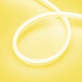 Фото #1 товара Светодиодная лента герметичная AURORA-PS-A120-16x8mm 24V Yellow (10 W/m, IP65, 2835, 5m) (Arlight, Силикон, 2 года)