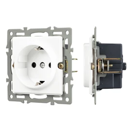 Фото #1 товара Механизм электрической розетки SCT-GP-MEU-PL-WH (250V, 16A) (Arlight, -)