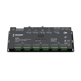 Фото #1 товара INTELLIGENT ARLIGHT Декодер SMART-PWM-124-83-SH-RDM-SUF Black (12-24V, 24x4A, XLR3, DMX512) (Arlight, IP20 Металл, 5 лет)