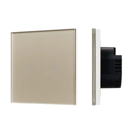 Фото #1 товара Выключатель сенсорный SWT-OMALI-S02-ZB-GD (250V, 10A, Zigbee) (Arlight, Стекло)