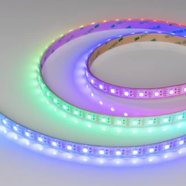 Фото #1 товара Светодиодная лента герметичная SPI-P-B60-12mm 12V RGB-PX1-BPT (8 W/m, IP66, 5060, 5m) (Arlight, бегущий огонь)