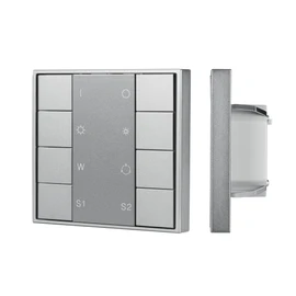 Фото #1 товара INTELLIGENT ARLIGHT Кнопочная панель DALI-201-23-1G-2SC-RGBW-DT8-IN Silver (BUS, Frame) (IARL, IP20 Металл, 3 года)