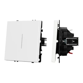 Фото #1 товара ARL NOBE Выключатель 1 кл подсветка софт-тач белый кварц SWT-MK01-SFPL-L-WH (250V, 10A) (Arlight, -)