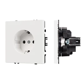 Фото #1 товара Механизм электрической розетки SCT-NOBE-MEU1-SFPL-WH (230V, 16A) (Arlight, Белый кварц)