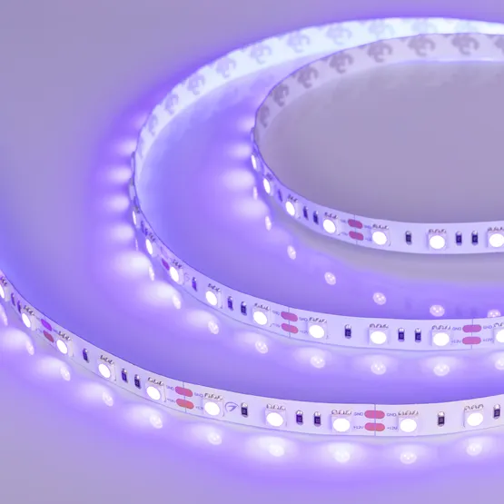 Фото #3 товара Светодиодная лента RT-B60-10mm 12V UV400 (14.4 W/m, IP20, 5060, 5m) (Arlight, Открытый)