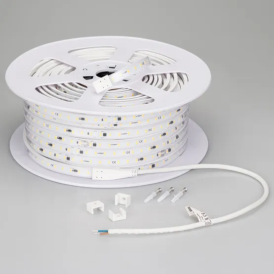 Фото #5 товара Светодиодная лента ARL-50000PC-220V White6000 (3056, 72 LED/m, IP65) (Arlight, 14 Вт/м, IP65)