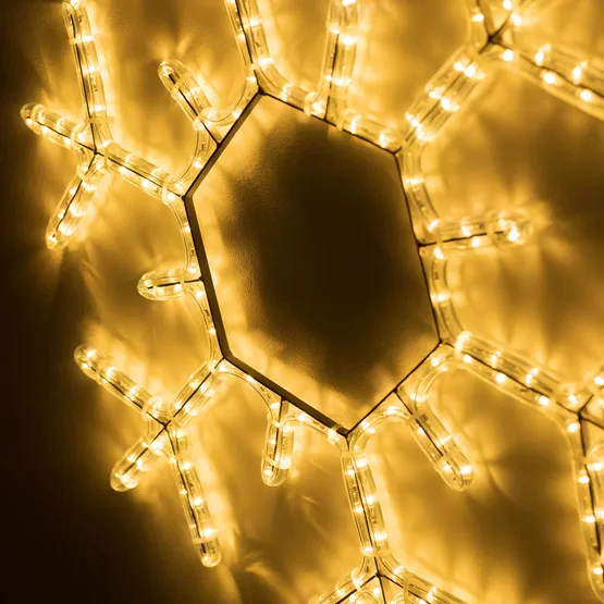 Фото #3 товара Фигура светодиодная ARD-SNOWFLAKE-M5-600x600-360LED Warm (230V, 20W) (Ardecoled, IP65, 1 год)