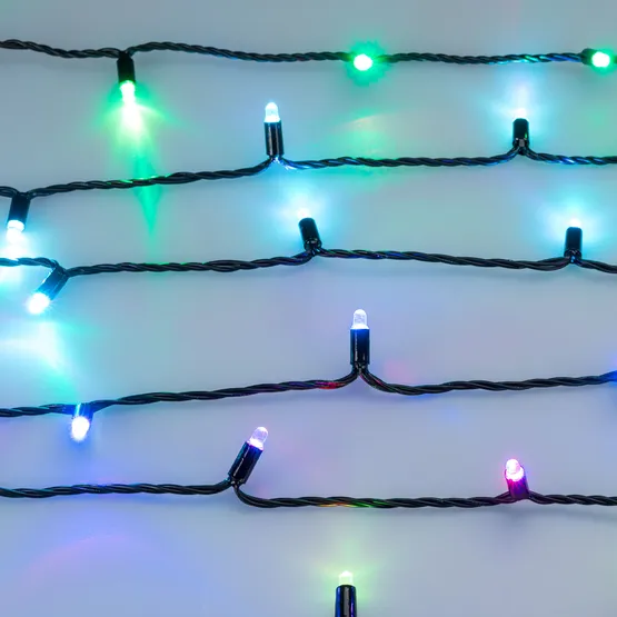 Фото #2 товара Светодиодная гирлянда ARD-STRING-CLASSIC-15000-BLACK-100LED-LIVE RGB-SPI (12V, 53W) (Ardecoled, IP65, 1 год)