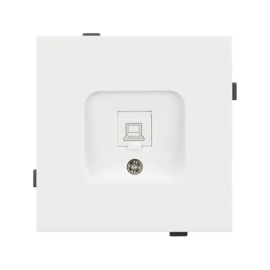 Фото #2 товара Механизм компьютерной розетки SCT-TENDO-MPC1-SFPL-WH (RJ-45, CAT6) (Arlight, Матовый белый)
