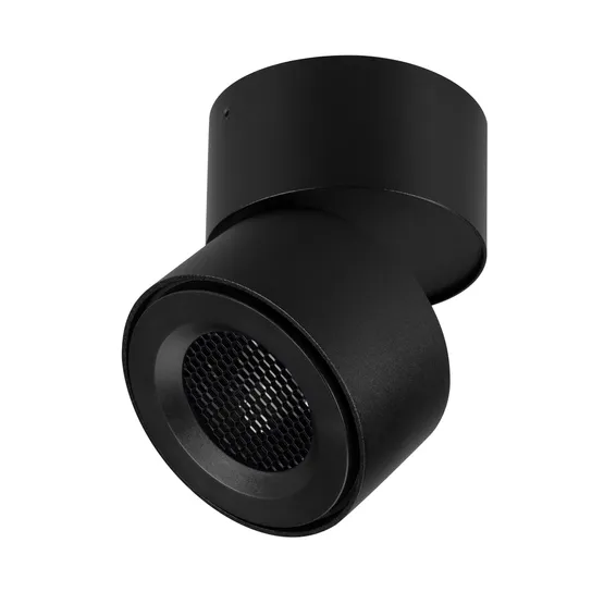 Фото #1 товара Светильник SP-POINT-SURFACE-R85-12W Warm3200-MIX (BK, 15 deg, 230V) (Arlight, IP20 Металл, 5 лет)