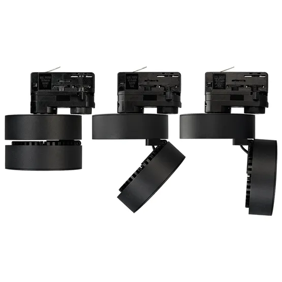 Фото #2 товара Светильник LGD-MONA-TRACK-4TR-R100-12W Warm3000 (BK, 24 deg) (Arlight, IP40 Металл, 3 года)