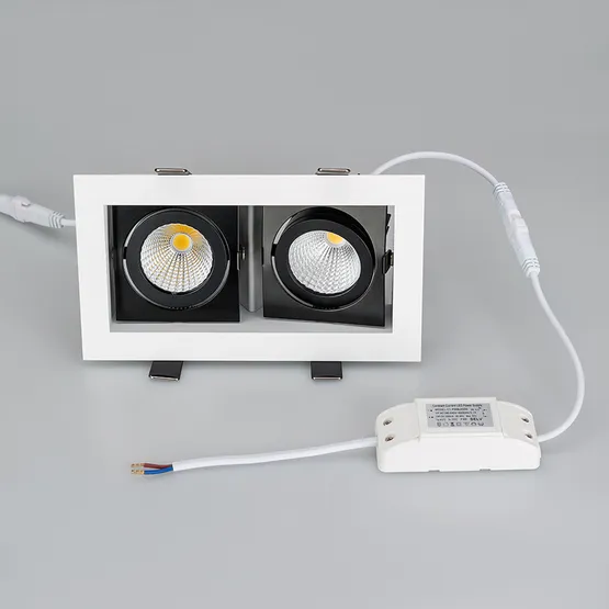 Фото #2 товара Светильник CL-KARDAN-S180x102-2x9W White (WH-BK, 38 deg) (Arlight, IP20 Металл, 3 года)