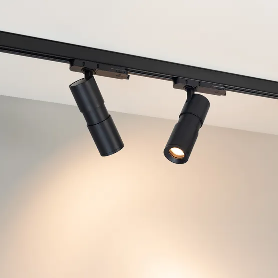Фото #3 товара Светильник LGD-ARTEMIS-TRACK-4TR-R55-12W Warm2700 (BK, 8-80 deg, 230V, DALI) (Arlight, IP20 Металл, 5 лет)