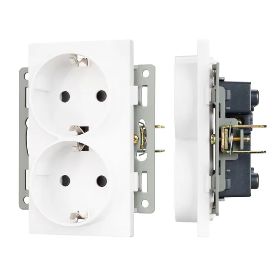 Фото #1 товара Механизм электрической розетки SCT-MEUD-PL-WH (250V, 16A) (Arlight, -)