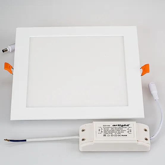 Фото #6 товара Светильник DL-225x225M-21W Warm White (Arlight, IP40 Металл, 3 года)