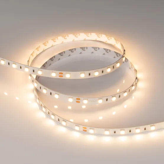Фото #4 товара Светодиодная лента RT-B60-10mm 24V Warm2700 (14.4 W/m, IP20, 5060, 5m) (Arlight, 14.4 Вт/м, IP20)