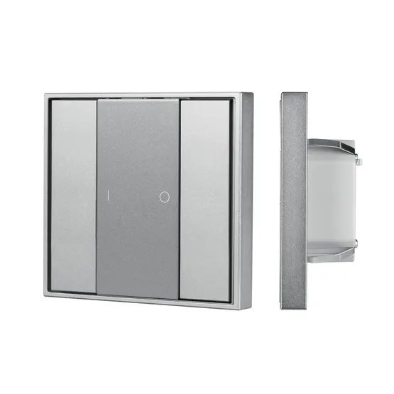 Фото товара INTELLIGENT ARLIGHT Кнопочная панель DALI-201-23-1G-DIM-DT6-IN Silver (BUS, Frame) (IARL, IP20 Металл, 3 года)