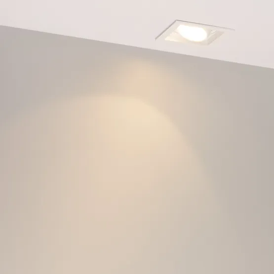 Фото #3 товара Светильник MS-VORTEX-BUILT-S90x90-12W Warm3000 (WH-WH, 20 deg, 230V) (Arlight, IP20 Металл, 5 лет)