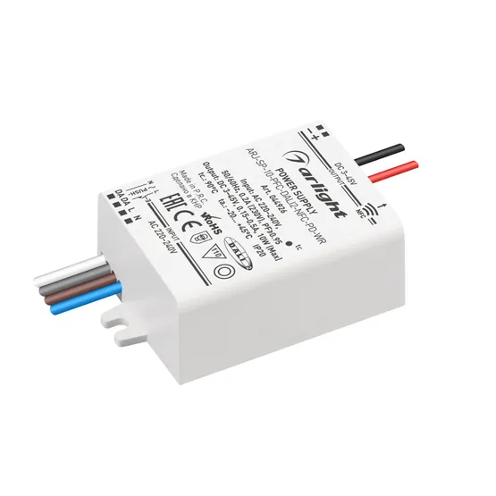 Фото #1 товара Блок питания ARJ-SP-10-PFC-DALI2-NFC-PD-WR (10W, 3-45V, 0.15-0.5A) (Arlight, IP20 Пластик, 5 лет)