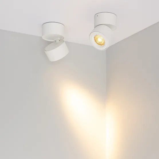 Фото #2 товара Светильник SP-POINT-SURFACE-R85-12W Warm3200-MIX (WH, 15 deg, 230V) (Arlight, IP20 Металл, 5 лет)