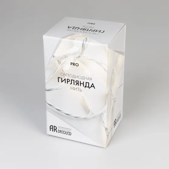 Фото #6 товара Светодиодная гирлянда ARD-STRING-PRO-10000-WHITE-100LED-STD WARM (230V, 7W) (Ardecoled, IP65, 2 года)