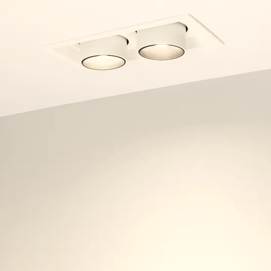 Фото #4 товара Светильник LTD-PULL-S110x210-2x10W Warm3000 (WH, 24 deg, 230V) (Arlight, IP20 Металл, 5 лет)