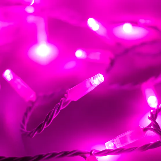 Фото #3 товара Светодиодная гирлянда ARD-STRING-CLASSIC-10000-WHITE-100LED-STD PINK (230V, 7W) (Ardecoled, IP65)