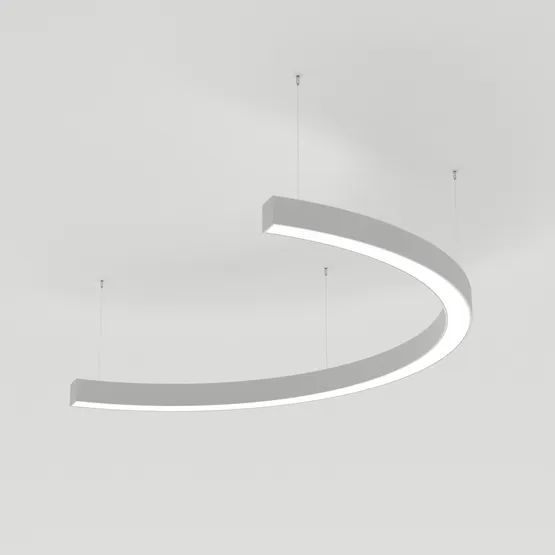 Фото товара Светильник SP-LINE-HANG-ARC-C3535-D800-28W Warm3000 (WHITE, 230V) (Arlight, Металл)