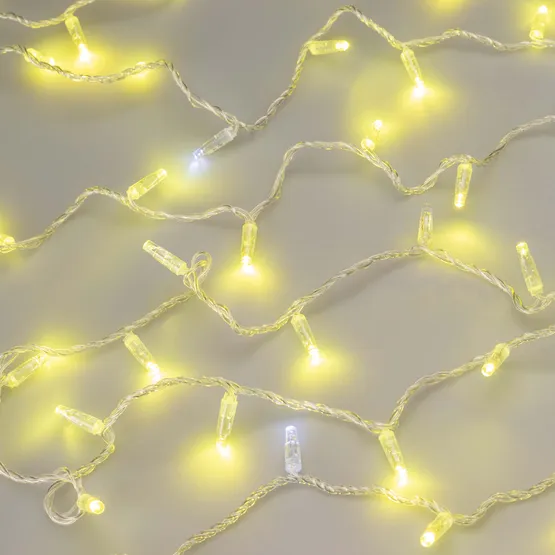 Фото #3 товара Светодиодная гирлянда ARD-STRING-CLASSIC-10000-CLEAR-100LED-FLASH Gold (230V, 7W) (Ardecoled, IP65)
