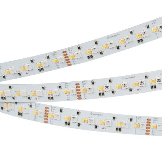 Фото #2 товара Светодиодная лента RT-GM288-12mm 24V RGBW-MIX (19.2 W/m, IP20, 3838/2216, 5m) (Arlight, RGB-CCT, RGB-MIX, RGB-White MIX)