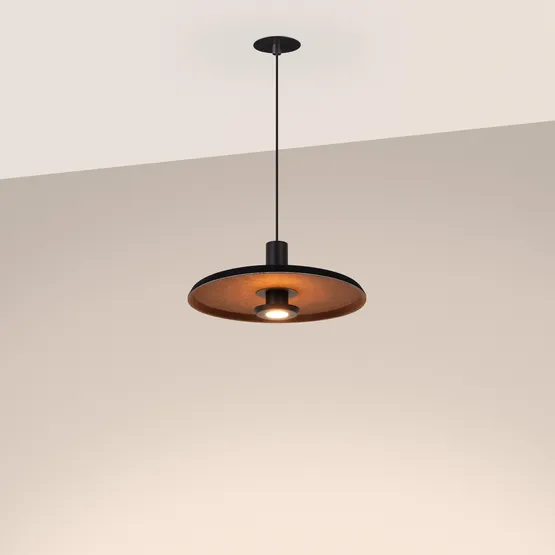 Фото #2 товара Светильник SP-KOTARO-R350-12W Warm3000 (BK-CF, 36 deg, 230V, TRIAC) (Arlight, IP20 Фетр, 3 года)