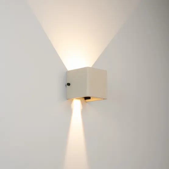 Фото #4 товара Светильник LGD-PERAN-WALL-S120x120-6W Warm3000 (WH, 0-80 deg, 230V) (Arlight, IP65 Бетон, 3 года)