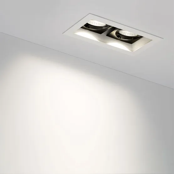 Фото #4 товара Светильник CL-KARDAN-S180x102-2x9W Warm (WH, 38 deg) (Arlight, IP20 Металл, 3 года)