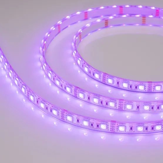 Фото #6 товара Светодиодная лента герметичная RTW-PU-B60-12.5mm 12V RGB (14.4 W/m, IP68, 5060, 5m) (Arlight, -)