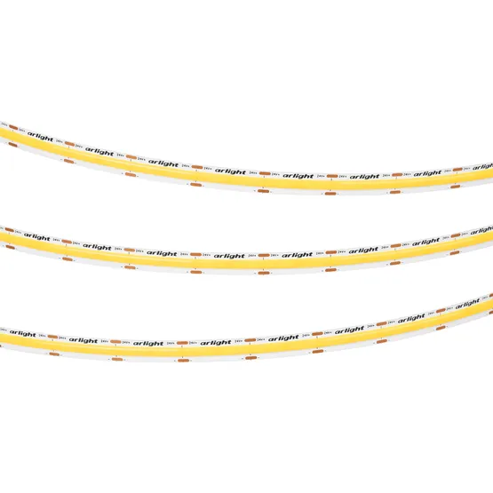 Фото #3 товара Светодиодная лента COB-X576-10mm 24V Warm2400 (15 W/m, IP20, 5m) (Arlight, высок.эфф.150 лм/Вт)