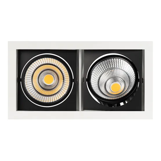 Фото #8 товара Светильник CL-KARDAN-S283x152-2x25W Warm3000 (WH-BK, 30 deg) (Arlight, IP20 Металл, 3 года)