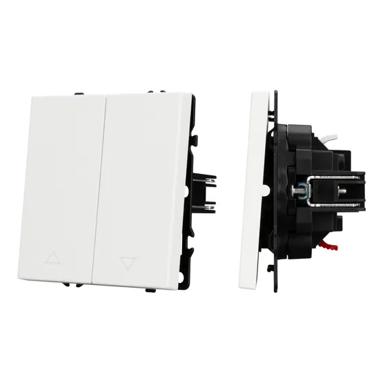Фото #1 товара Механизм выключателя управления шторами SWT-NOBE-MKR2-SFPL-WH (230V, 10A) (Arlight, Белый кварц)
