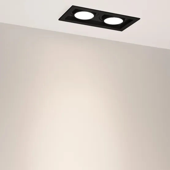 Фото #3 товара Светильник MS-VORTEX-BUILT-S210x117-2x20W Day4000 (BK-BK, 20 deg, 230V) (Arlight, IP20 Металл, 5 лет)